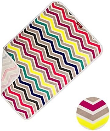 Portable Baby Changing Mat for Diaper Bag Waterproof and Washable 20" x 29" Chevron