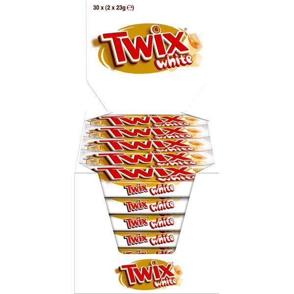 Twix White, Schokoriegel, 30 Riegel je 46g