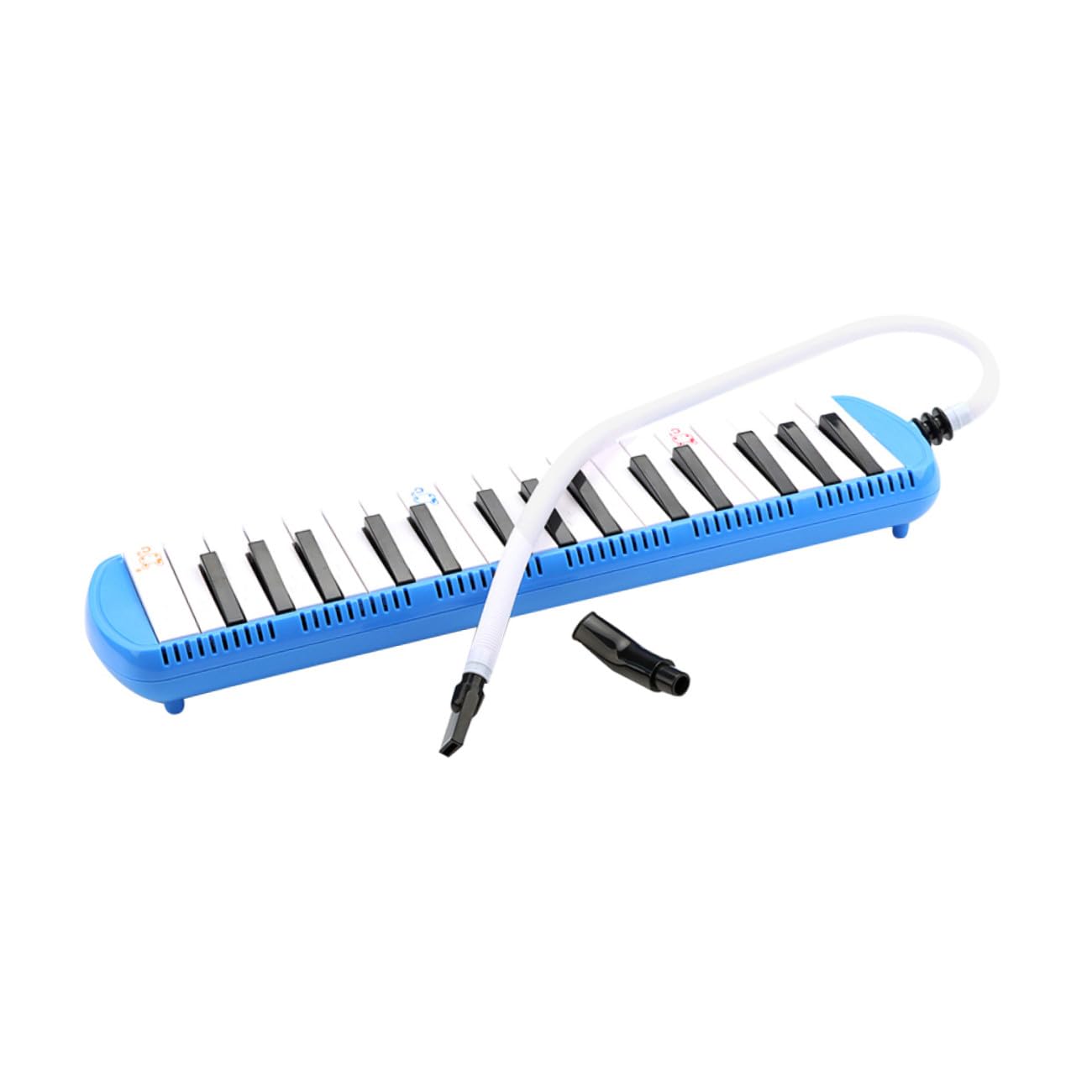 POPETPOP Piano Electrónico de Teclas Color Azul y Melódica para Principiantes Instrumento Musical