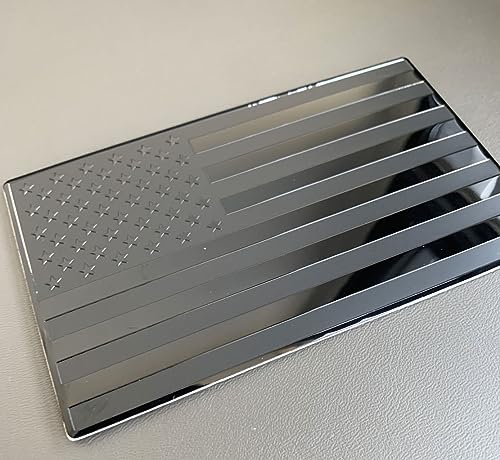 Image of 2Pcs Metal US America Flag Car Decal Stickers,US Flag Decal for Cars Trucks SUV Boats Bumper Window Fender Patriotic Badges