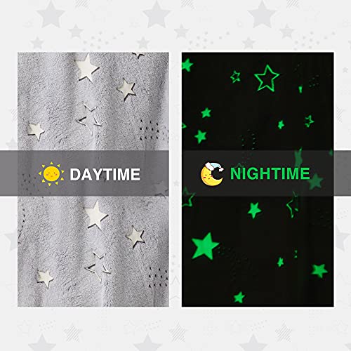 Cozy Bliss Wearable Blanket Hoodie Glow In The Dark Oversized Hooded Sweatshirt Lightweight With Giant Hood Pocket Super Soft Warm Comfy Plush Gifts For Kids Women Men Birthday #TOP2
