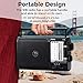 NOAA Weather AM FM Portable Radio with Best Reception, Transistor Radio, 3 X D Battery Operated Radios or AC Power for Household & Outdoor, Plug in Wall by PRUNUS