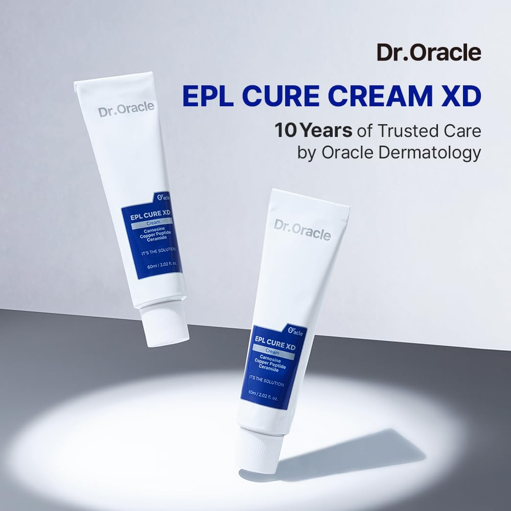 DR.ORACLE EPL Cure Cream XD – Barrier Repair Moisturizer with Ceramide & Peptides, Soothing Recovery Cream for Dry, Sensitive & Post-Treatment Skin, Korean Skincare, 1.35fl.oz(40ml)
