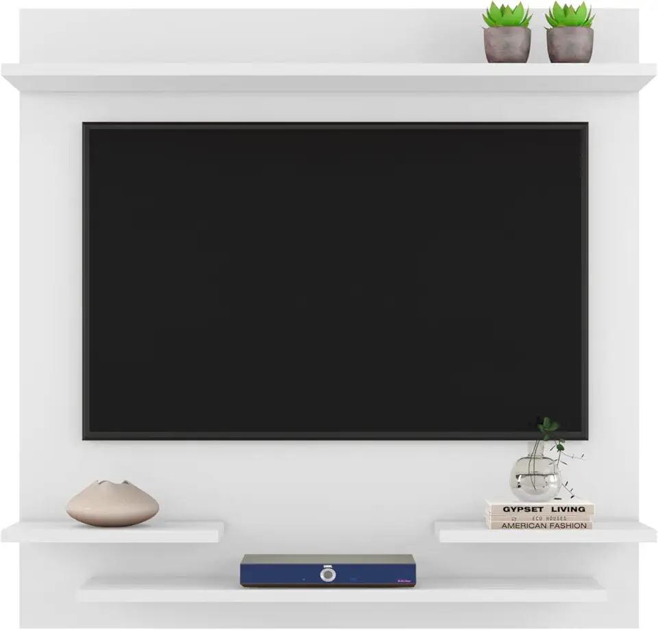 Painel Tv Quarto Sala Painel Prateleira Até 32 Polegadas Star (BRANCO)