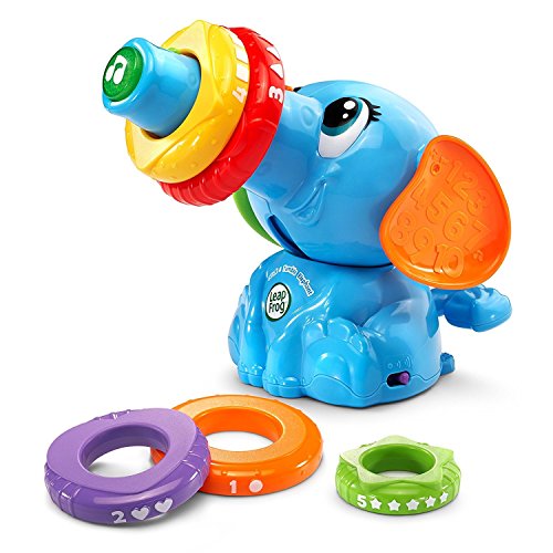Image of LeapFrog Stack and Tumble Elephant , Blue, 6 months to 48 months, 6pieces