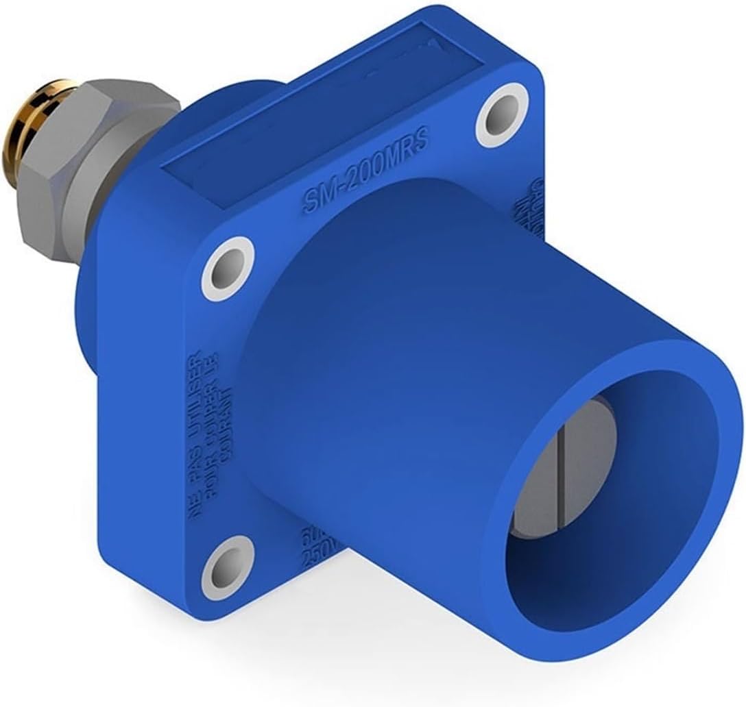 200A Male Socket Single Pole Power Connector Compatible With Cam Lock Bolt Type(Blue)