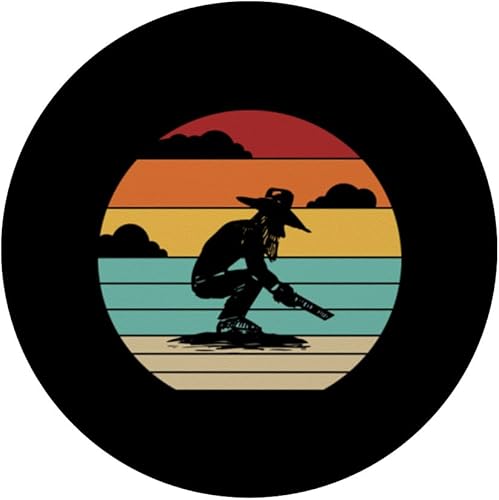 Miniatura 3 de Retro Prospecting Miner Placer Minería Oro Panorámica PopSockets Intercambiable PopGrip