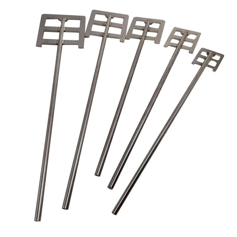 Pale de brassage ancre inox 110x8x500mm pour mélangeur de chimie