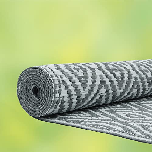 Tapis d'extérieur géométrique diamant plastique tissé haut de gamme - 6