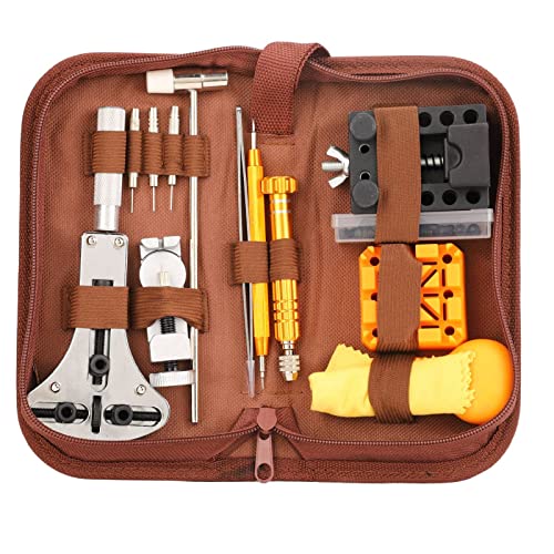 Outil de Remplacement de Batterie de Montre Professionnel, Ensemble D'outils de Barre de Ressort D'ouvre-BoîTier de Montre 150Pcs Cover