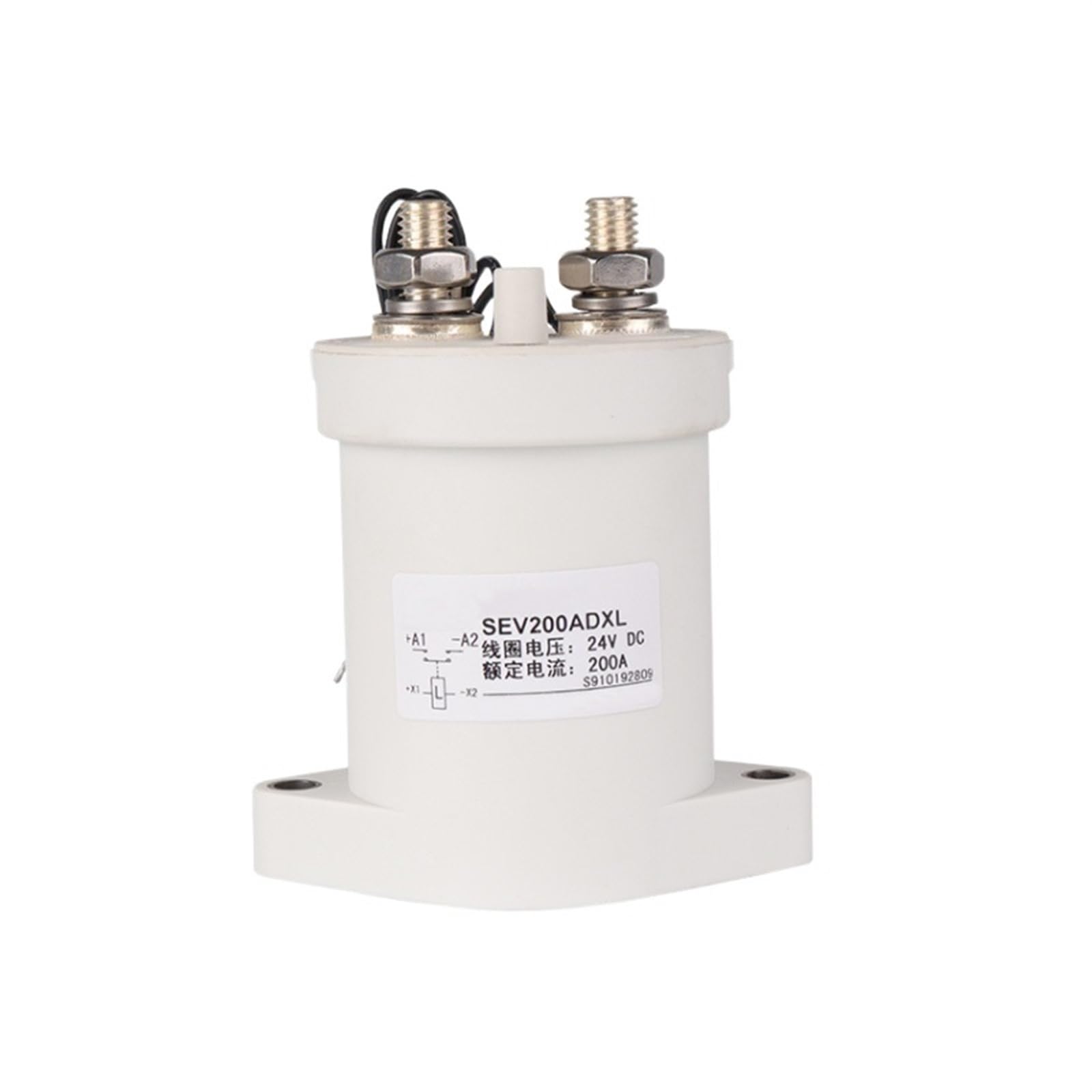 QEFHSVVZE High Voltage DC Contactor SEV30A 50A 100A 200A 250A 400A 500A 1NO for Charging Piles Energy Vehicles(50a 72v 1no)