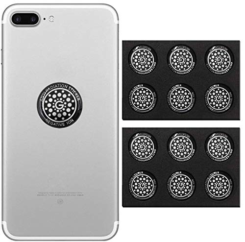 EMF Protection Sticker Cell Phone Anti Radiation Protector Shield EMR Neutralizer for All Mobile Phones iPad iPod MacBook(Silver 12 pcs)