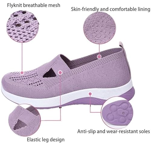 Orthopedic Shoes for Women, Zapatos Ortopédicos para Mujer, Orthoture Womens Shoes Breathable Soft Soled Comfort Wear Walking Shoes3