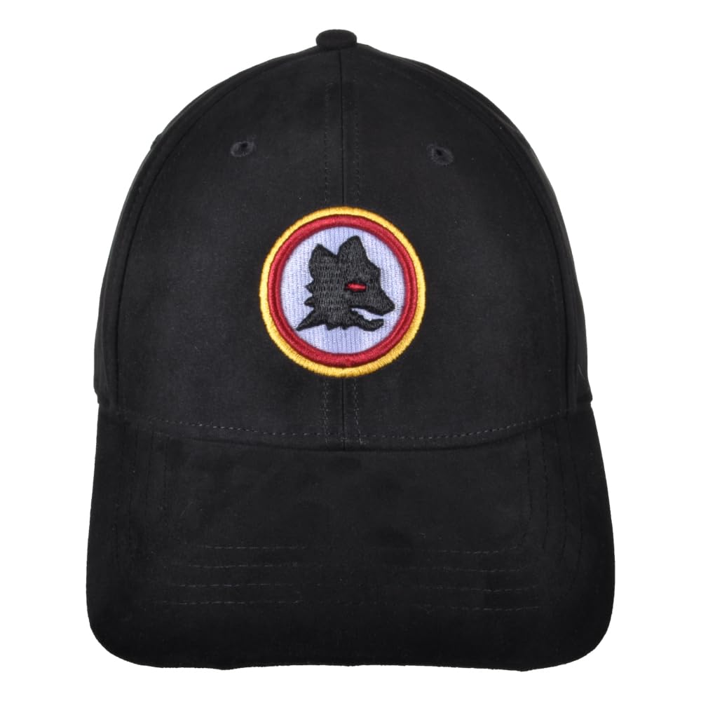 Cappello Baseball Eco Alcantara con Ricamo Lupetto Prodotto Ufficiale AS Roma