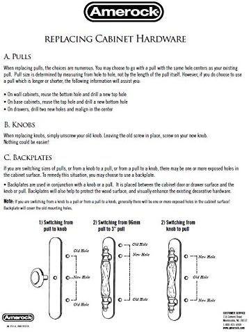 Miniatura 11 de Amerock Candler - Tirador de electrodoméstico (centro a centro, cobre cepillado), BP29355AS, 120 volts