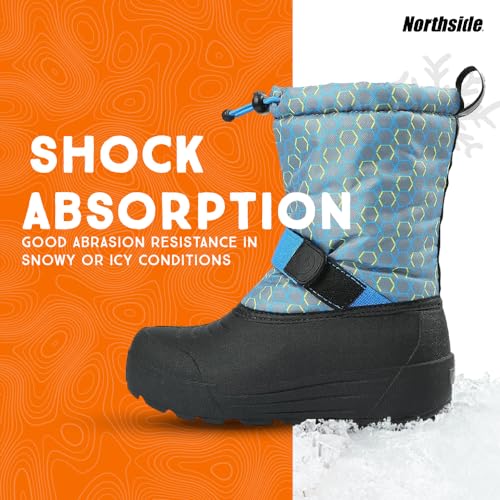 Image of Northside Frosty Insulated Winter Snow Boots for Girls and Boys with Rugged, Water Resistant Nylon Upper, Quick-Drying Lining, Removable EVA Insole, and Durable TPR Outsole