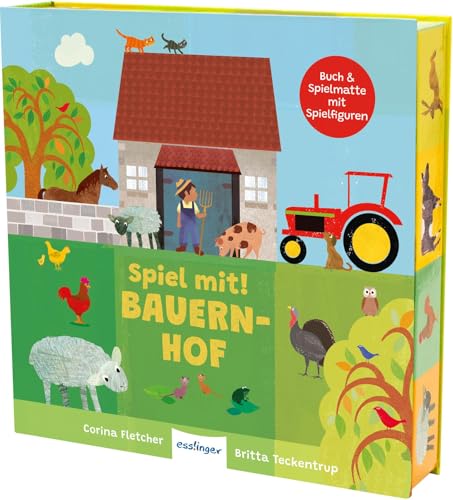 Spiel mit! Bauernhof: Buch & Spielmatte mit Pop-ups | Aufklappbar zum Spielteppich