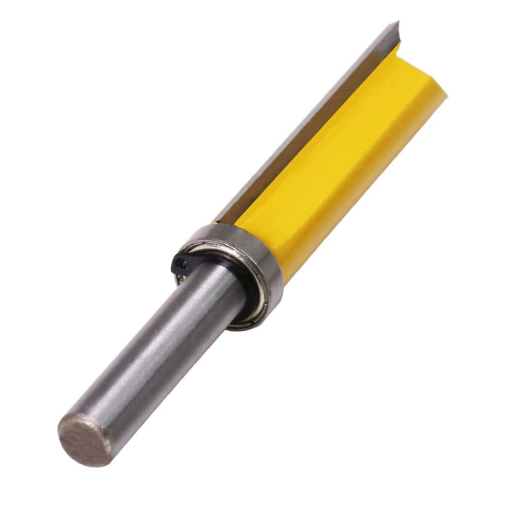 8mm Schaft Professional Bündigfräser Expert for Wood (Holz und Laminat, Ø 14 mm, Arbeitslänge 50.8 mm, Gesamtlänge 91 mm, Zubehör Handfräse)