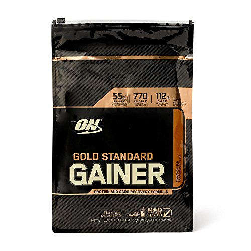 Optimum Nutrition Gold Standard Gainer, Cinnamon Bun, 10 Pound