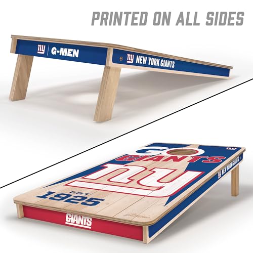 YouTheFan NFL New York Giants 2’ x 4’ Professional Wood Cornhole Game by YouTheFan - Image 5
