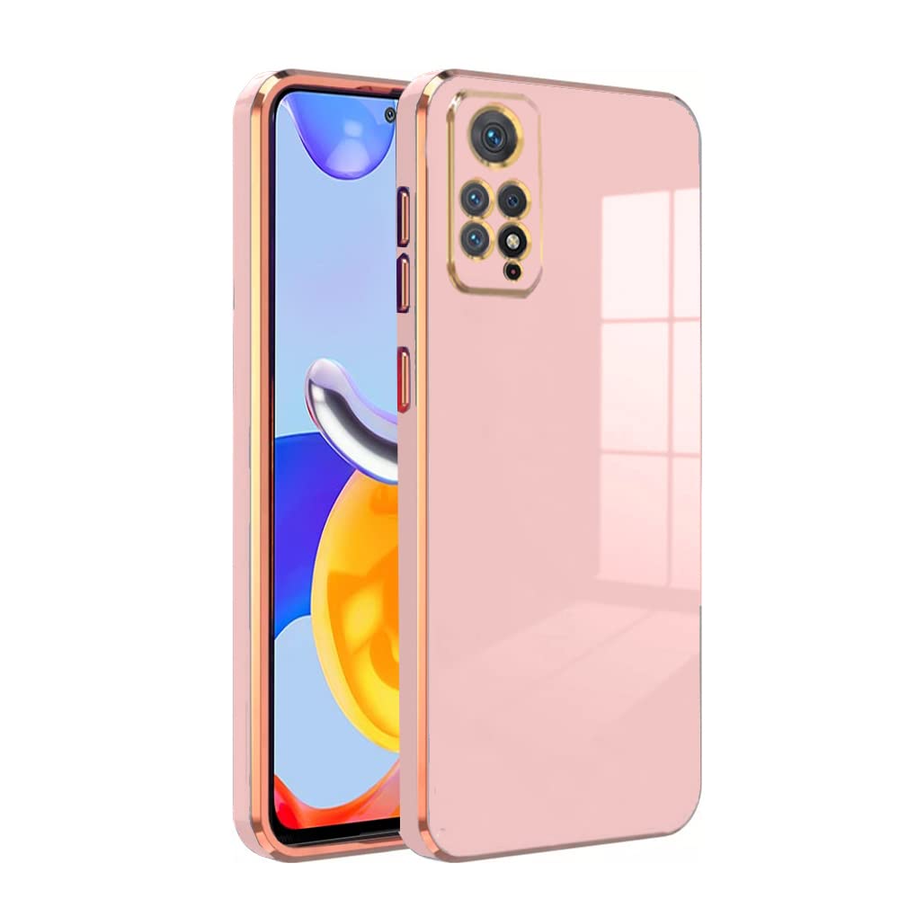 KARWAN®️ Luxury 6D Chrome Back Cover Case Compatible for Redmi Note 11 Pro |Slim Shockproof Soft TPU | Raised Lips Protection | Camera Protection | Stylish Back Case and Cover |-Pink (B0BSV7F842) Amazon Price History, Amazon Price Tracker