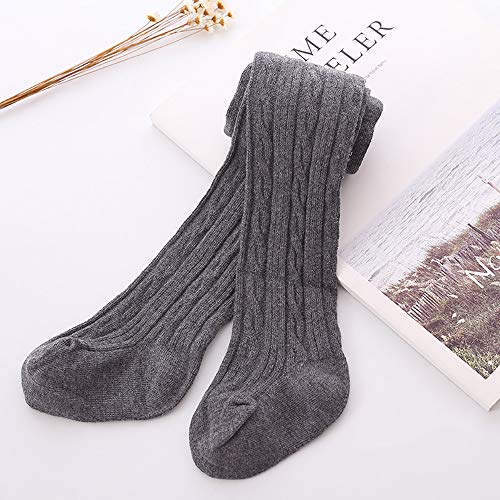 Image of Baby Toddler Girls Tights Seamless Cable Knit Cotton Leggings Pants Stockings for Infant Baby Girl
