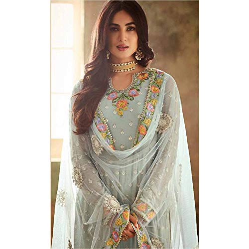 Indian/Pakistani Party Wear Sharara Style for Womens Georgette Plaazo Salwar Kameez for Women Ready to wear3