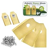 Mähroboter Messer, 45x Titan Klingen Ersatzmesser für Husqvarna Automower, Gardena und Yardforce Mähroboter mit 45 Schrauben (3g - 0,75mm)