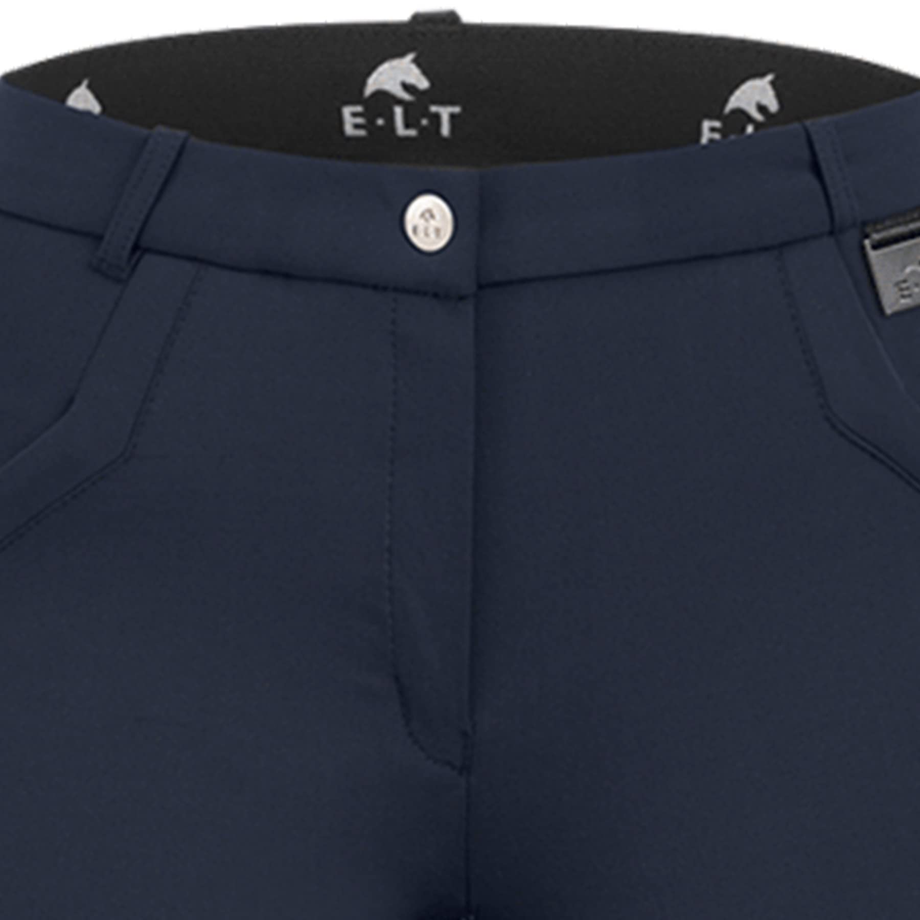 WALDHAUSEN ELT Damen Reithose Micro Jodhpur Cargo Silikon, Schwarz