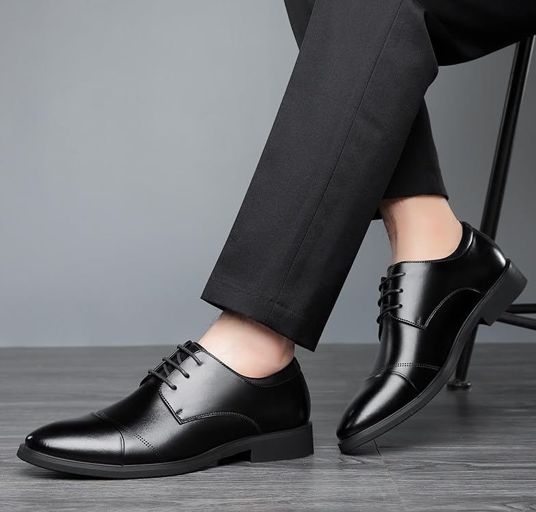 Royal Blue Dress Shoes for Men Lace-up Classic Business Dress Shoes Formal Office Shoes Derby Sneakers(6)4