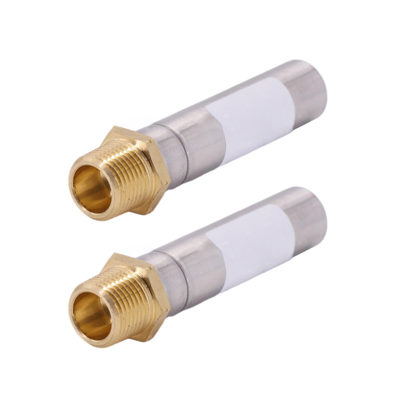 2Pcs Stainless Steel Water Hammer Arrestor 1 / 2inch Thread Dishwasher Pipe Noise Stop for Dishwasher, Toilet, Faucet Washer Hammer Arrestor Bath Room Accessories