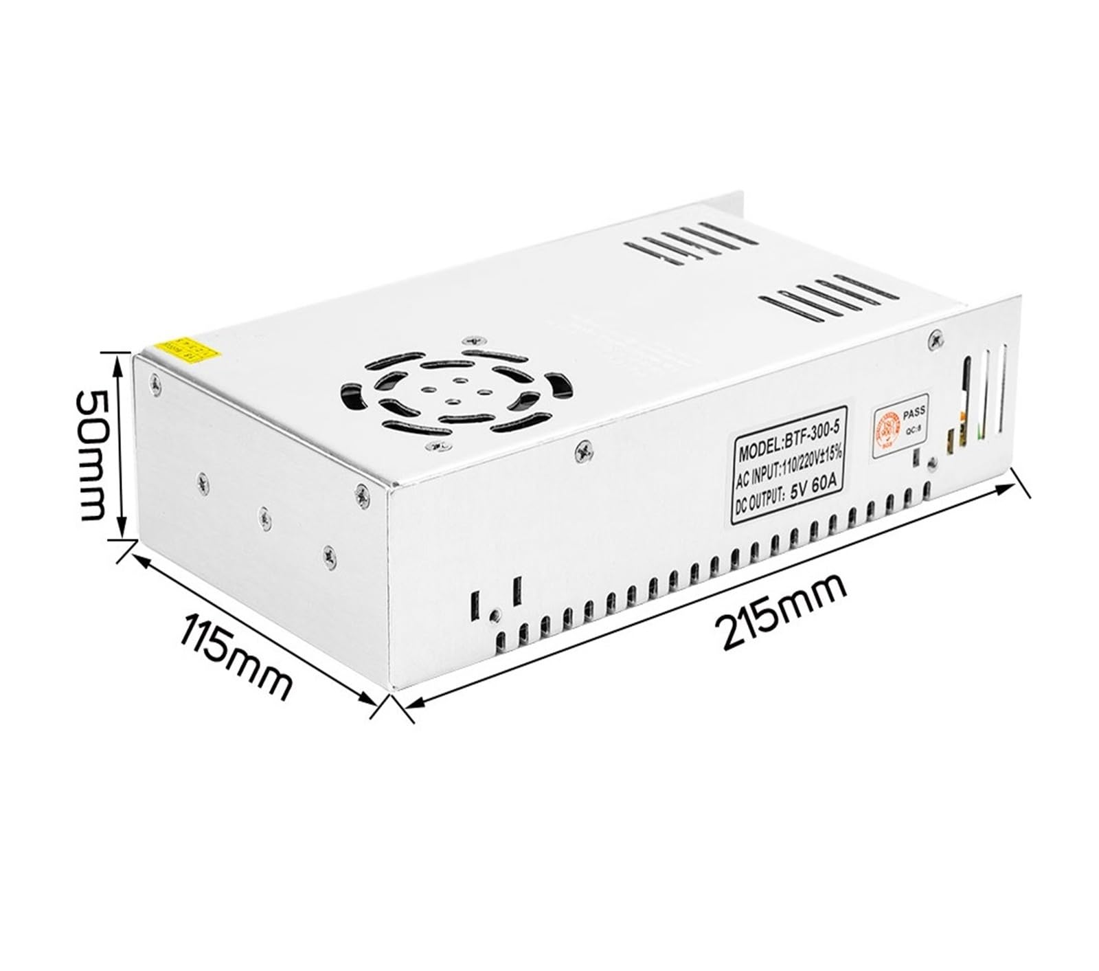Transformadores de fuente de alimentación LED DC5V 2A 3A 4A 5A 8A 10A 12A 20A 30A 40A 60A, adaptador WS2812B WS2801 SK6812 SK9822 tira LED(5V 40A 200W)