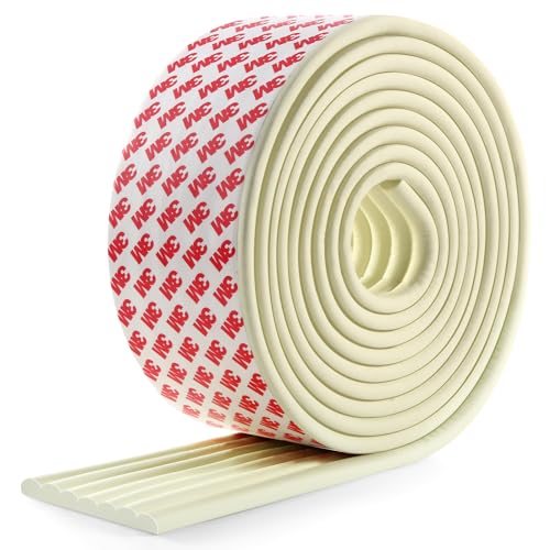Image of Upgraded Baby Proofing Edge Corner Protector,16.4ft Edge Guards Padding with 3M Adhesive, Extra-Wide Soft Rubber Foam Padding, Furniture, Sharp Edge Safety Corner Edge Bumper Guard-Cream