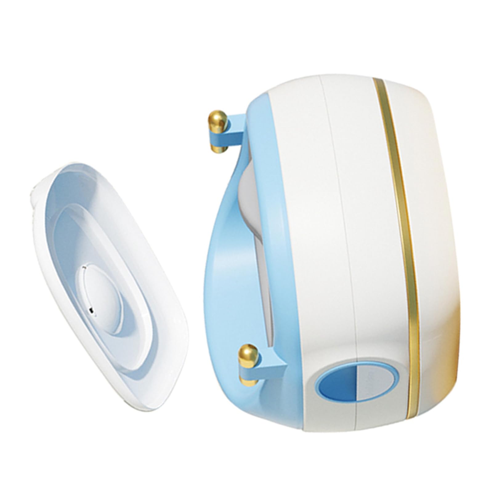 Toilette per bambini vasino per bambini 3 in 1 Vasino multifunzionale antiscivolo con poggiapiedi per ragazzi e ragazze Toilette per neonati in plastica PVC salvaspazio (PVC blu)