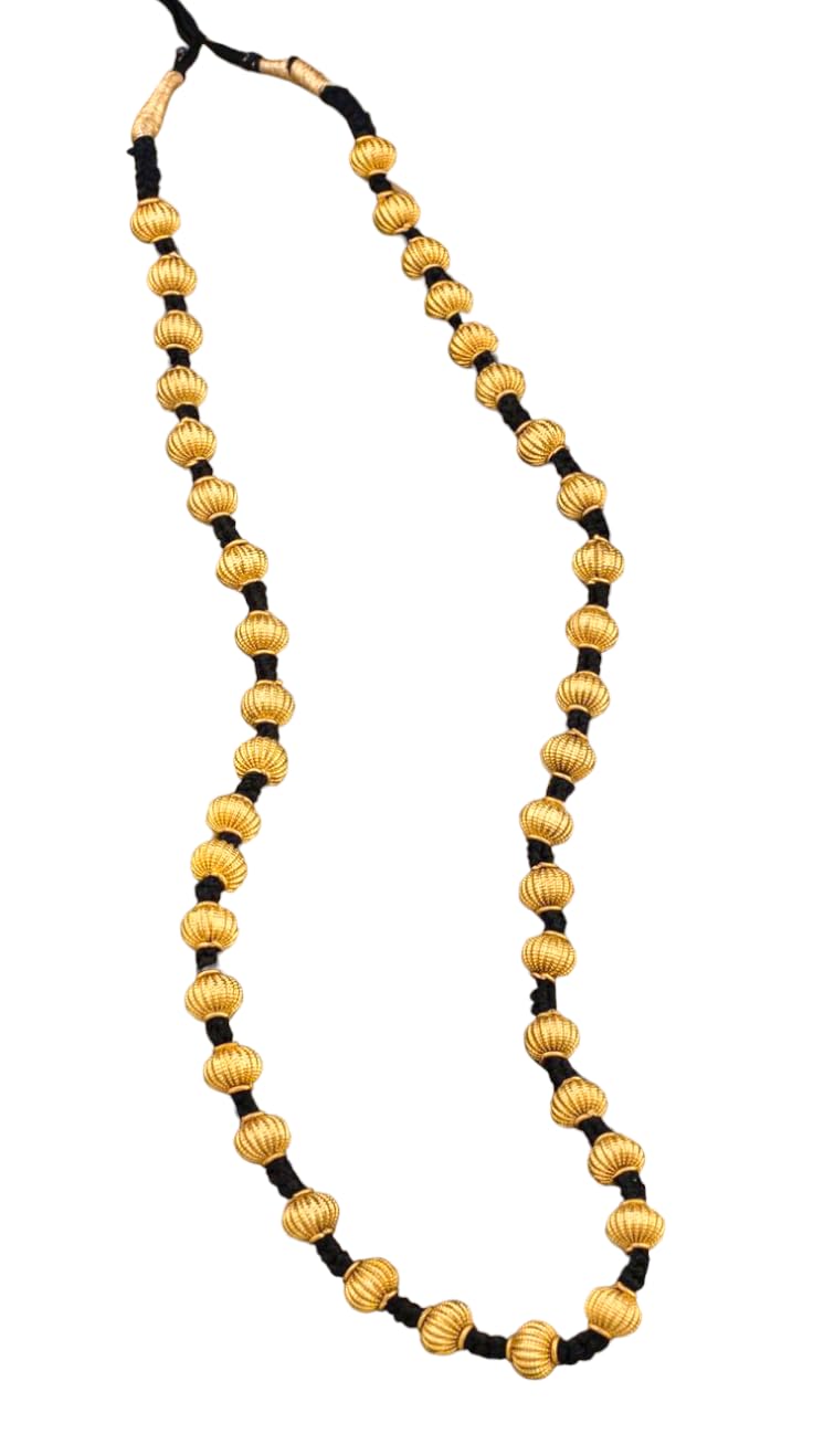 See full amazon price history chart for ELEGANTDREAM 30 Inch Long Metallic Gold Dipped Balls (Which Have A Unique Ribbed Design Or Grooves) The Beads Are Handwoven In Black Cotton Thread For Womens ELEGANTDREAM 30 Inch Long Metallic Gold Dipped Balls (Which Have A Unique Ribbed Design Or Grooves) The Beads Are Handwoven In Black Cotton Thread For Womens (B0CFHWBV9C) Amazon Price History, Amazon Price Tracker