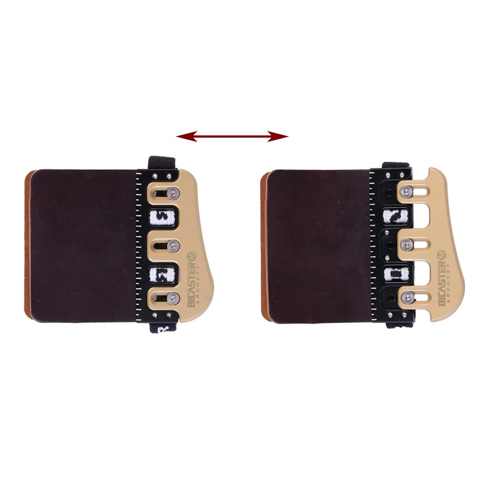 BICASTER PRO Barebow Finger Tabs Cordovan Leather Face Replacement (Medium
