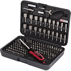 Maletin Ks Tools KS Tools 911.2085 1/4´´ Juego de puntas, 122 pzs