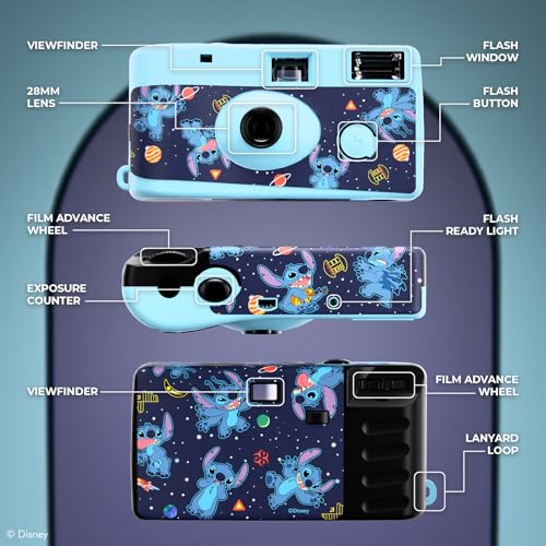 Disney Lilo and Stitch Gift Set Bundle - Bluetooth Earbuds and Disposable Camera Bundle