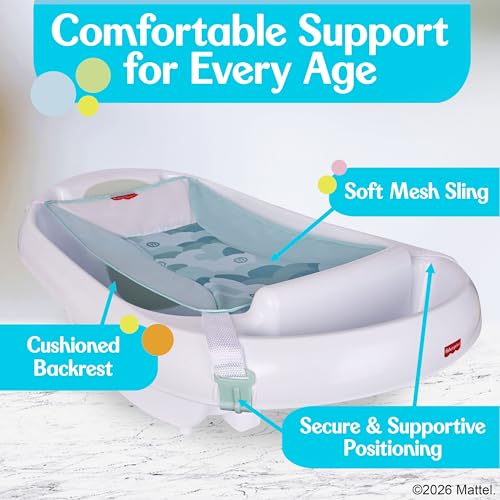 Fisher-Price™ 3-N-1 Grow with Baby Infant to Toddler Bath Tub with Supportive Sling - image 2