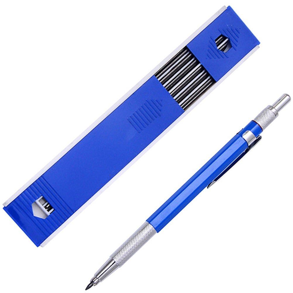 Fituenly Full Metal Mechanical Pencil 2.0 Mm Mechanical Lead Holder Pencil Artist Mechanical Pencils With12 Counts Lead Refill for Drawing, Sketching, Architecture Drafting