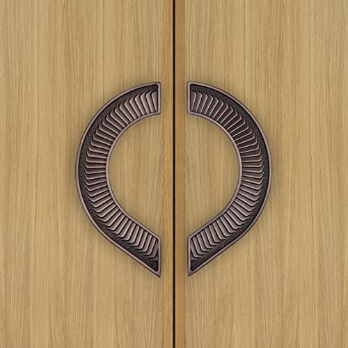 Image of Plantex Heavy Duty Main Door Handle /8-inches Round Shape Door Handle for Main Door /Pull Push Door Handle for Home /Hotel - Pack of 1 (321-Copper Antique Finish) - 3 Years Warranty
