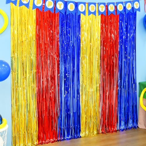 Cortinas de papel de aluminio LOLStar decoración de pared para fiestas infantiles