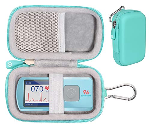 GETGEAR case for EKG/ECG Heart Rate Monitor Like SonoHealth, EMAY, OXPROVO, CONTEC, Facelake Note: CASE ONLY (Mint Green)