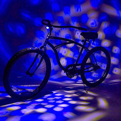 Activ Life Disco Bike Lights [White/White/Blue] Unique Gifts for Kids - Portable Headlight