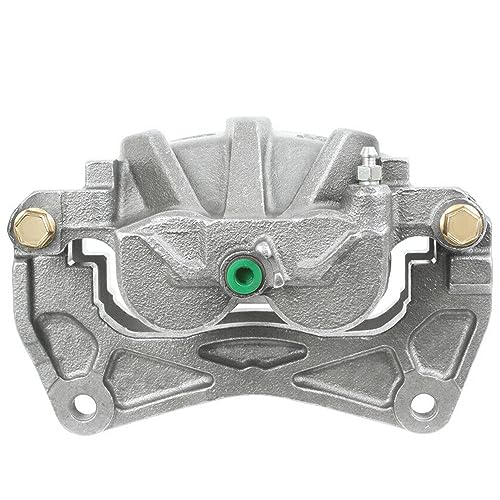 Image of Detroit Axle - Front Left Brake Caliper for Subaru WRX Legacy Outback | Forester B9 Tribeca, Driver Side Disc Brake Caliper w /Bracket Replacement