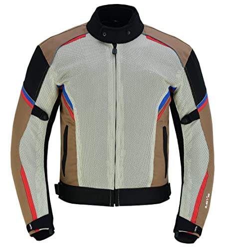 LOVO   Chaqueta Perforada Tricapa de Verano para Moto Hombre   Chaqueta Moto Hombre Verano Ligera y Transpirable   Protecciones Homologadas Incluidas   Cazadora Moto Hombre de Alta Resistencia