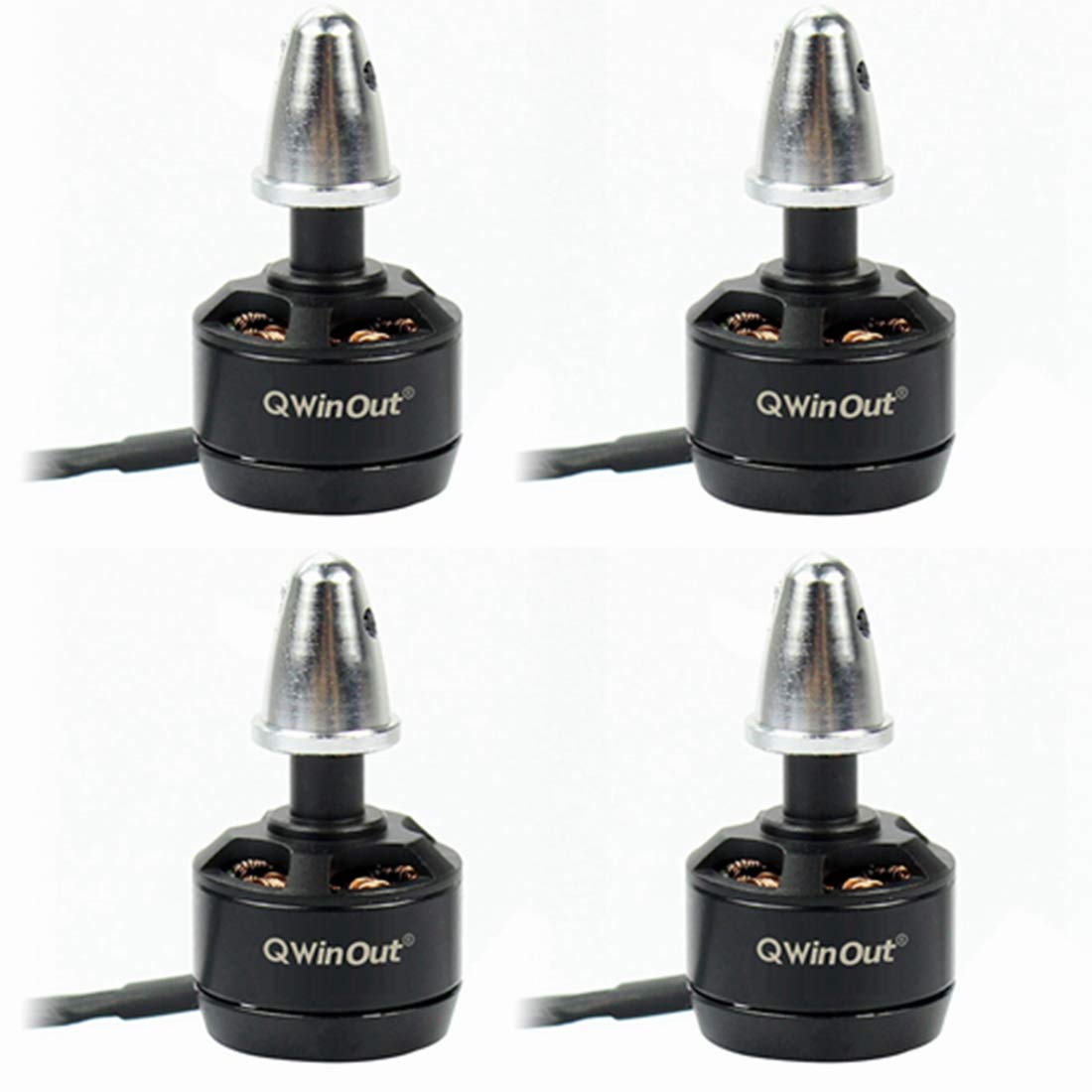 Qwinout 1306 3100KV CW CCW Motore Brushless per 12A / 16A / 20A ESC DIY Drone Kit RC Multicopter (4 Pz CCW)