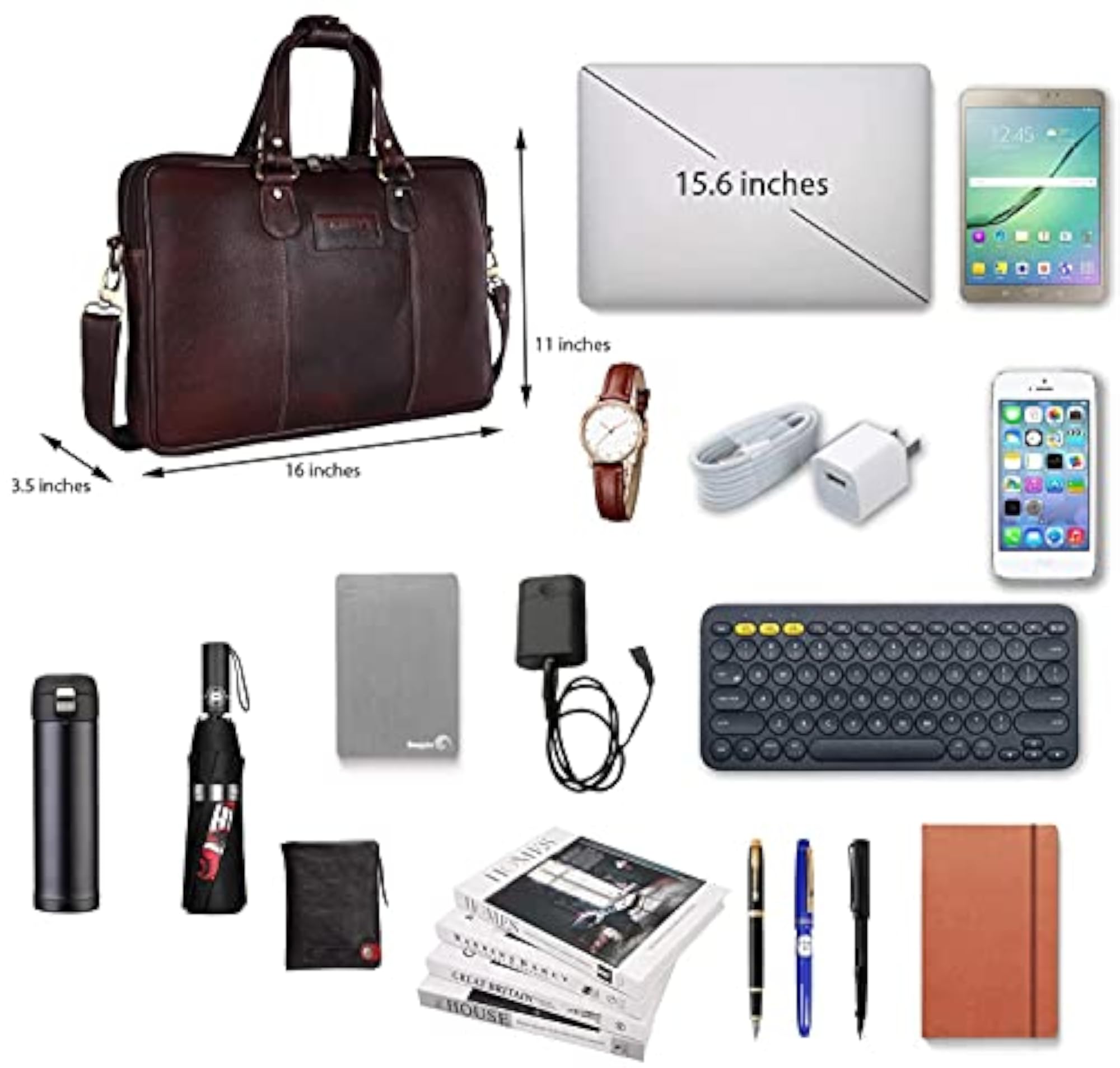 Leather Messenger Bag