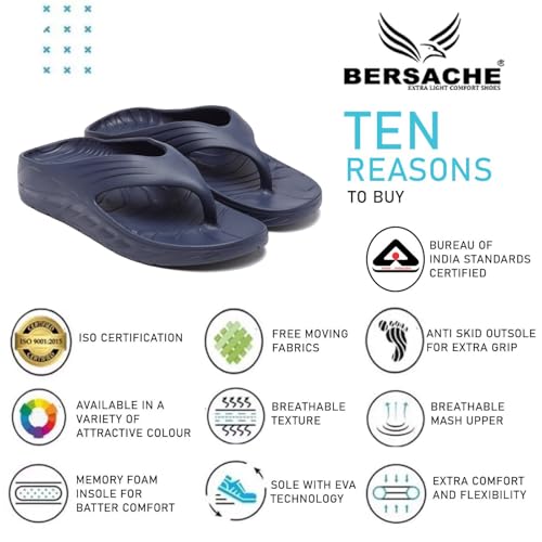 Image of BERSACHE Extra Soft Classic Casual with Regular wear with Ultra Soft & Flexibility Technology Slipper for Men's & Boy's