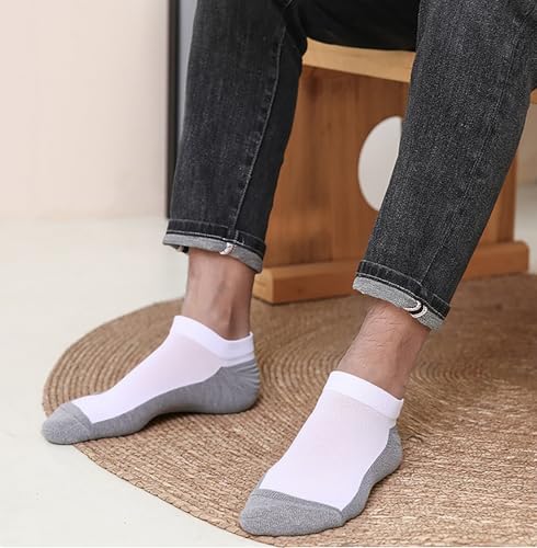 Image of 12-30 Pairs Low Cut Ankle Socks for Men Thin Breathable Casual No Show Athletic Socks Bulk